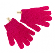  Мочалка-перчатка массажная, 2 шт (розовая) ALMASPA