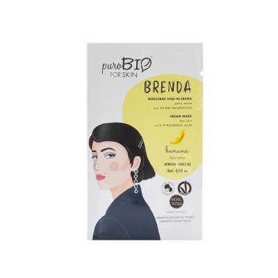Маска кремовая PuroBio для сухой кожи Brenda Банан, 10мл
